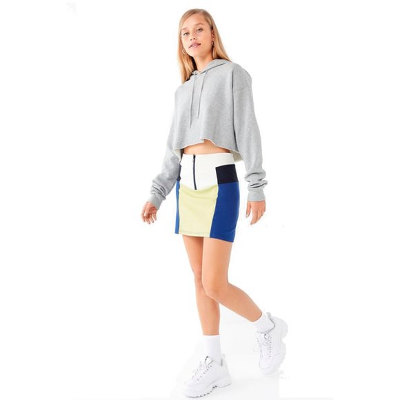NWOT UO Vida Colorblock Mini Skirt - Picture 4 of 7